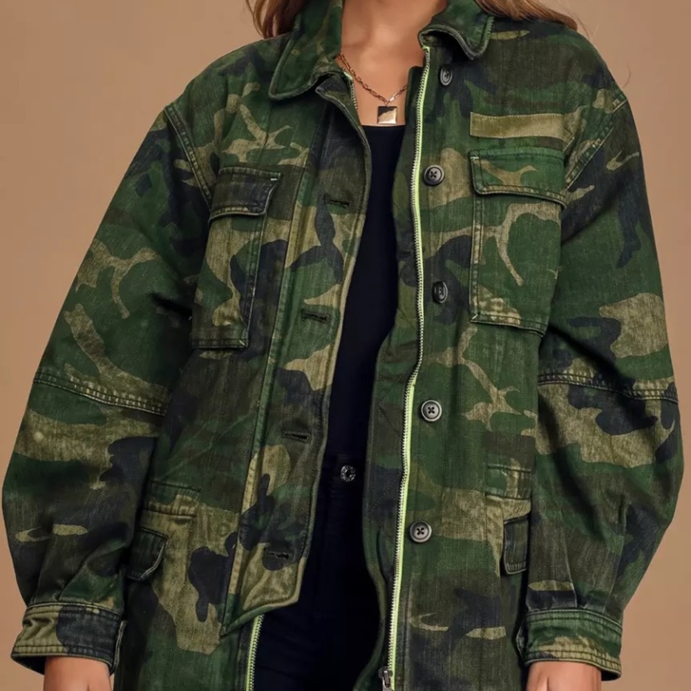 Free People Camo Jacket